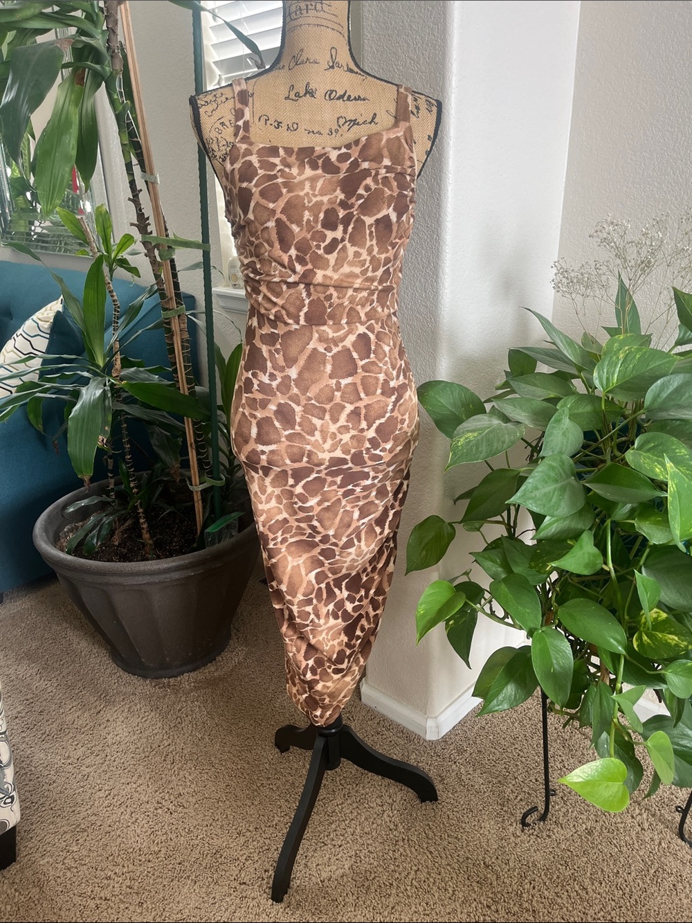 NWOT Sofia Vergara Figure-skimming one-shoulder sheath